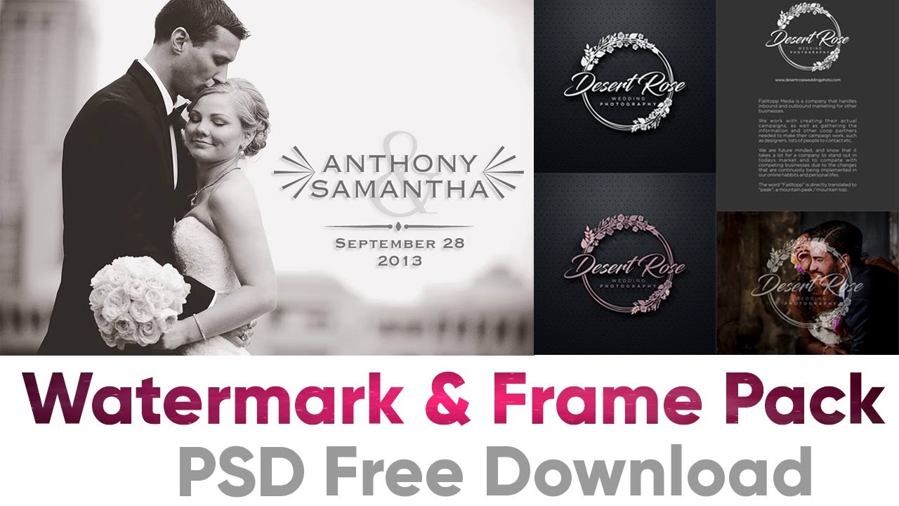 Watermark And Photo Frame PSD Pack Free Download