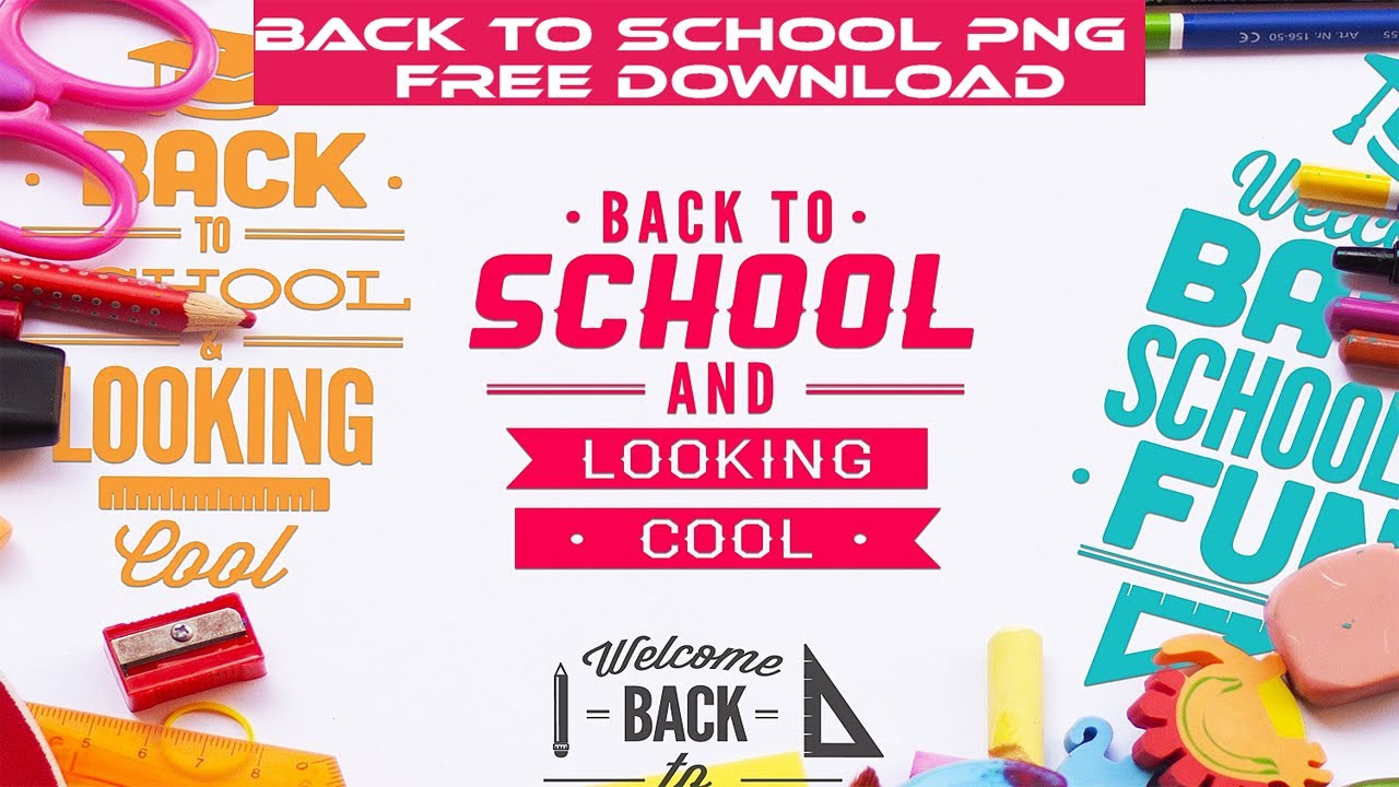 Back To School Mockup SVG PNG Files Free Download