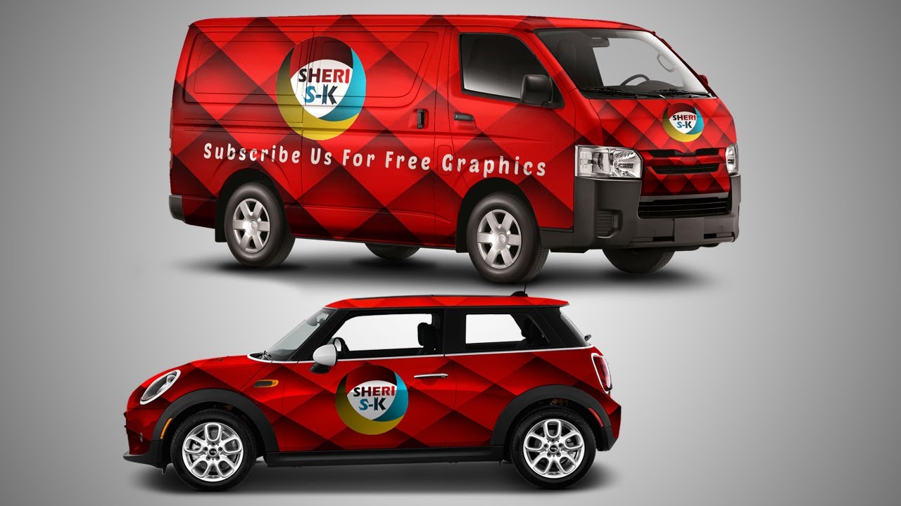 Cargo Van Mockup Free PSD Download