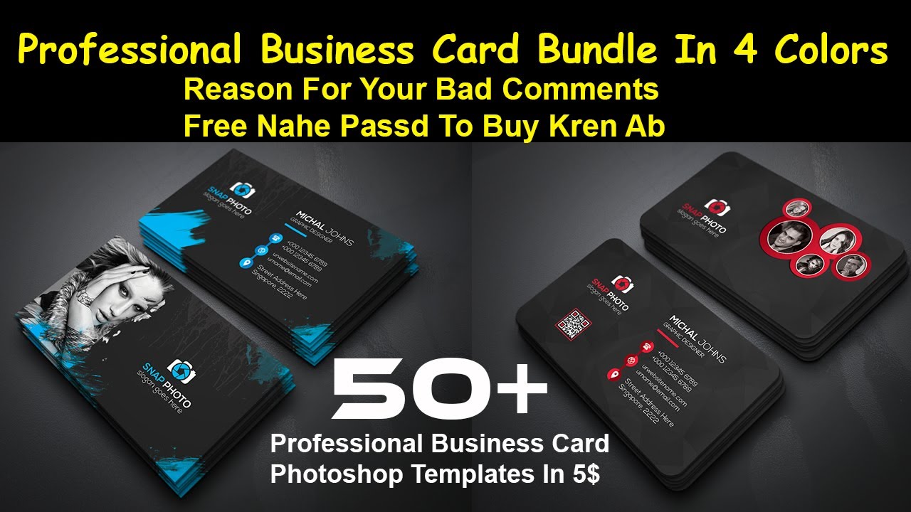 Professional Business Card Bundle In PSD Files