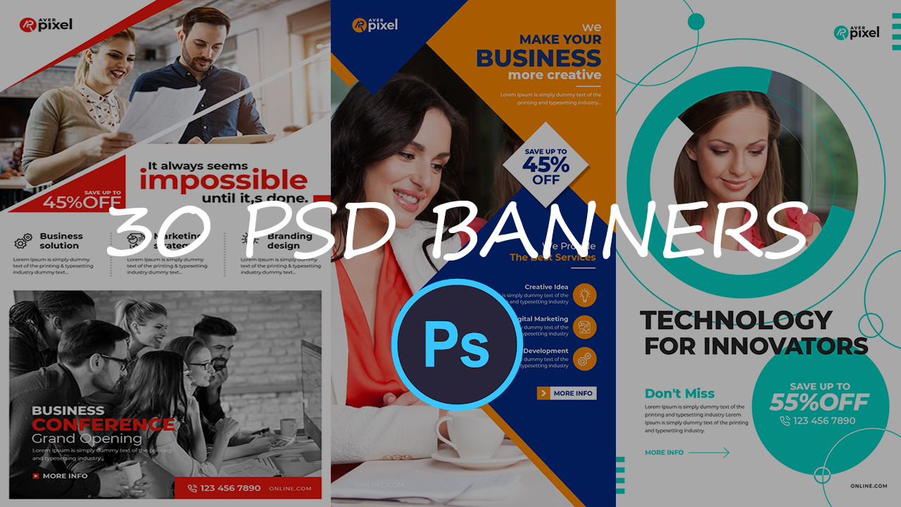 Professional Business Banner Stories Templates Free Download In PSD