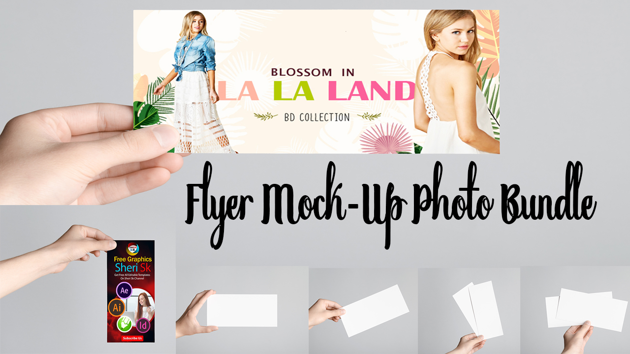 Flyer Mock-Up Photo Bundle Download In JPG Files