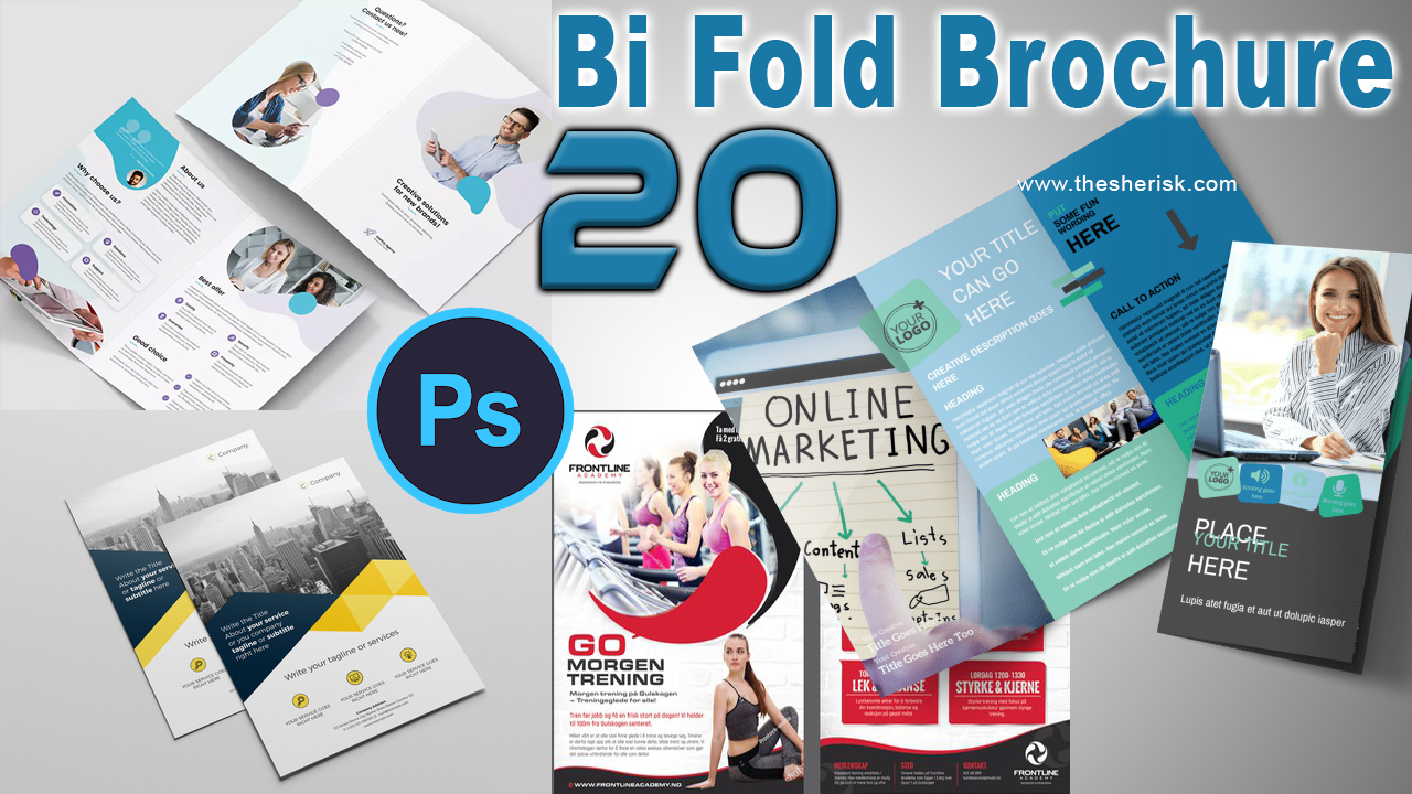 20 Business Brochure CMYK Color Templates Free Download For Photoshop