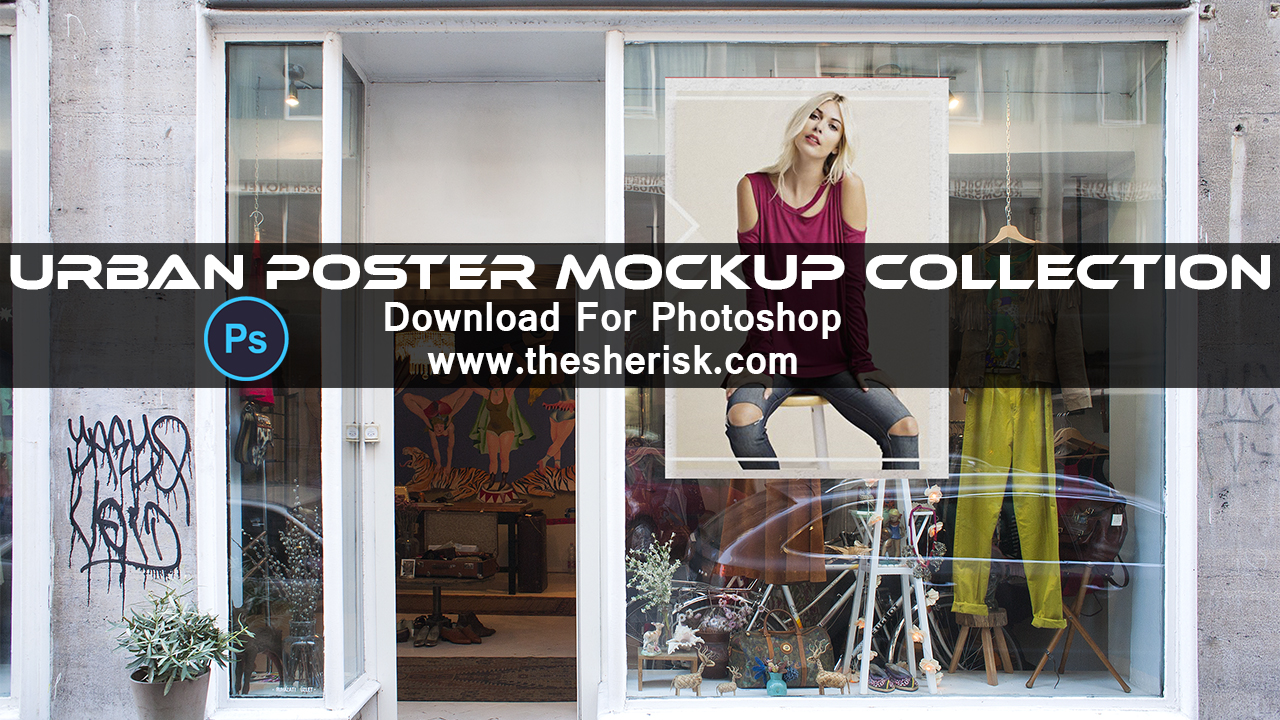 Urban Poster Mockup Collection Download For Photoshop