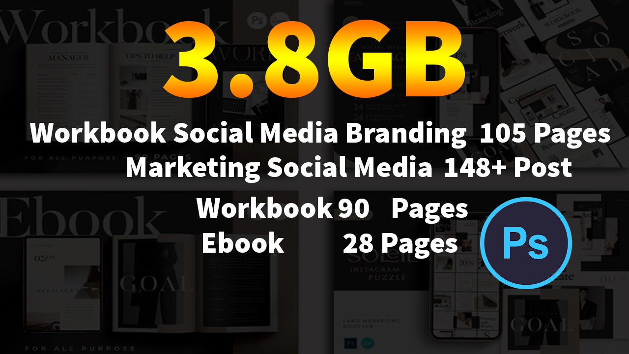 Social Media Branding E-Book Bundle Download In PSD Files