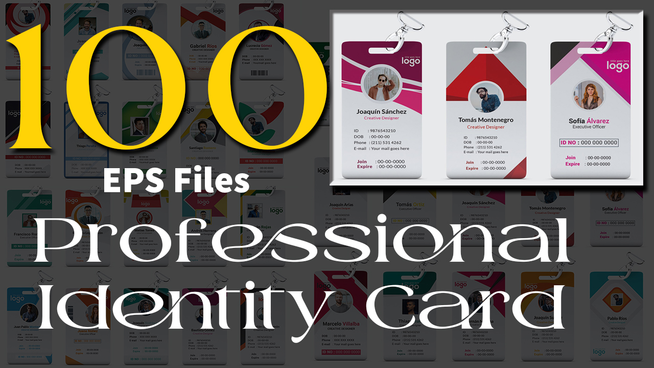 100 Professional Identity Card Templates Download In EPS Files