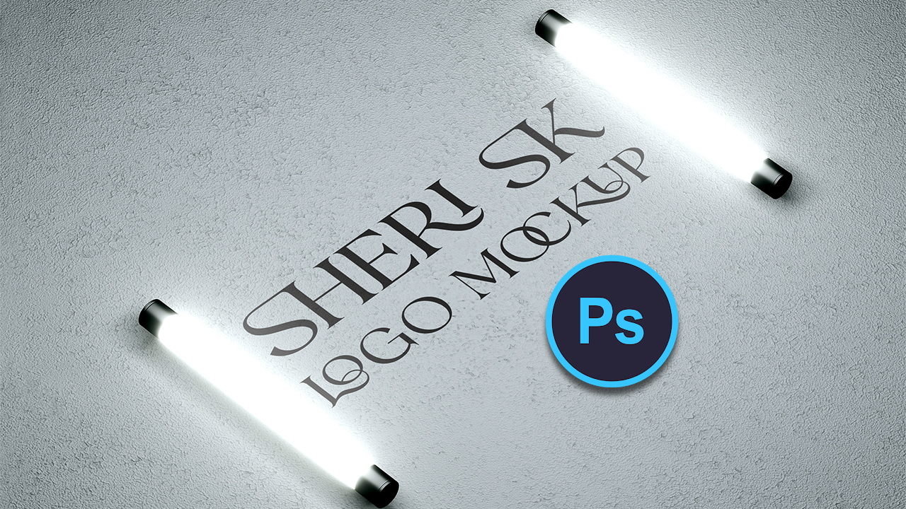 Logo Mockup With Lights Download In PSD Files