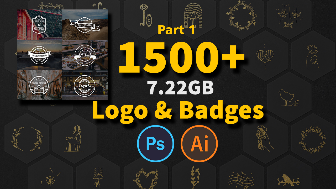 7.22GB Logo Templates Download For Photoshop And Illustrators Part 1