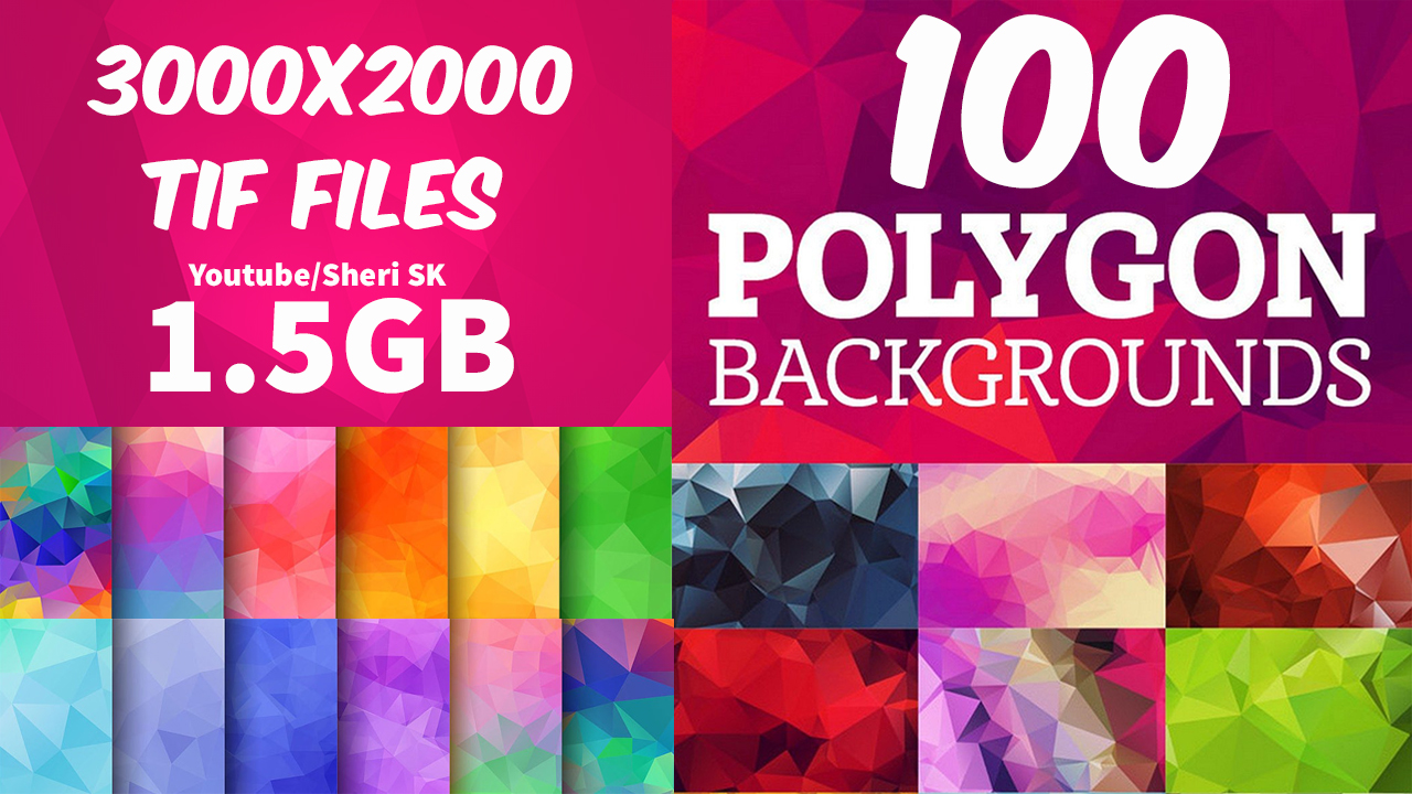 100 HD Geometric Polygon Backgrounds Download In Tif Files