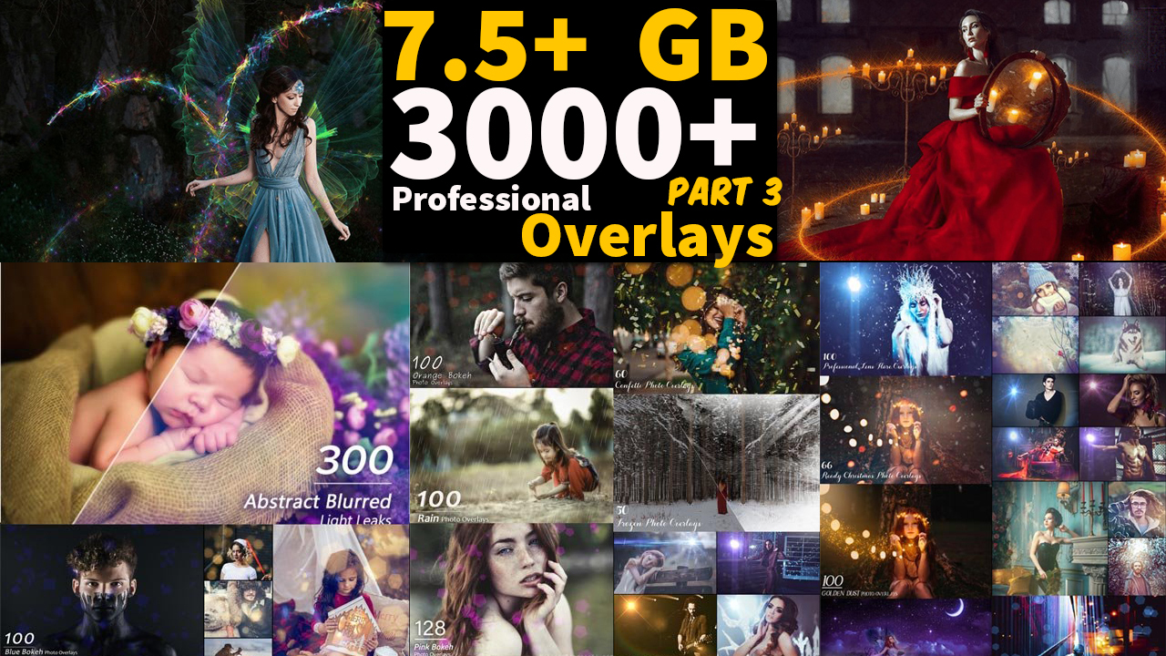 3100+ Professional Photo Overlays All In One Part 3