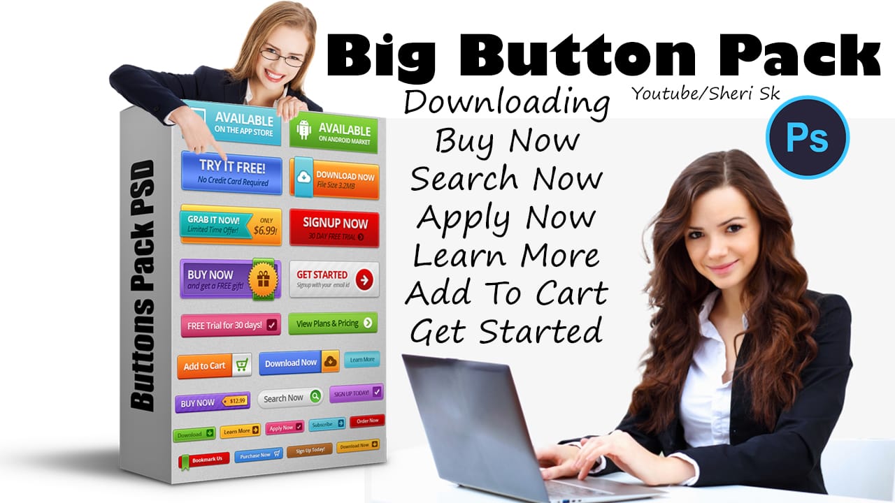 Big Bundle Of Web Buttons Templates Big Bundle Of Web Buttons Templates