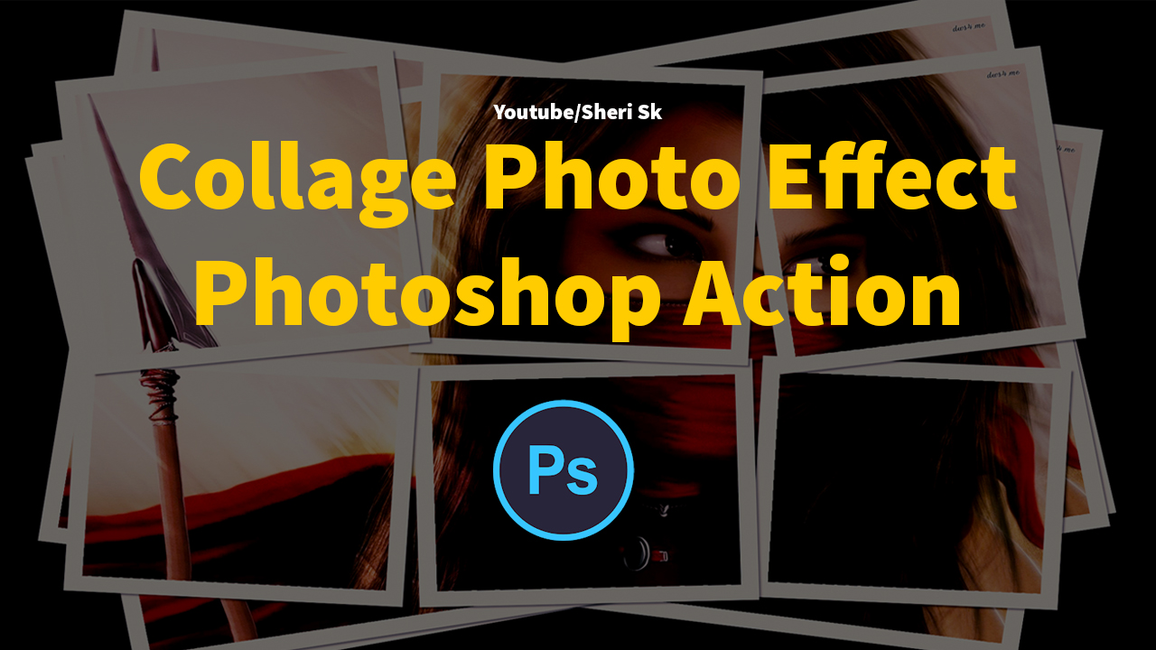 Collage Photo Effect Photoshop Action Download