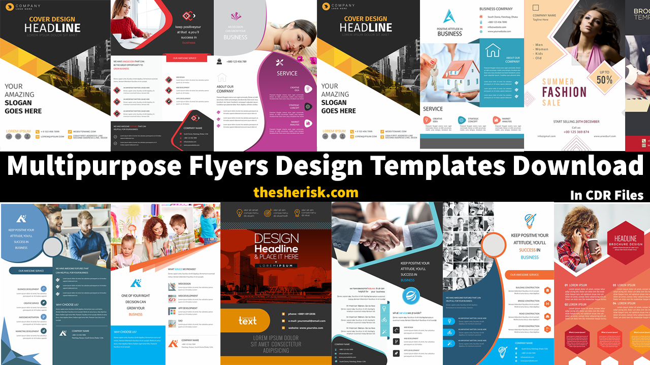 Multipurpose Flyer Design Templates Download In CDR Files