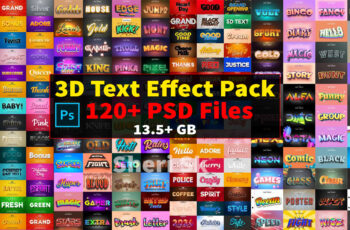 120+ Photoshop Text Effect Mega Pack Download In PSD Files |Sheri Sk|