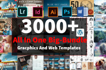 3000+ All In One Graphics And Web Templates Big Bundle |Sheri SK