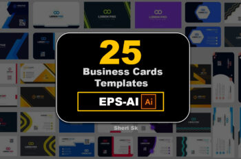 Business Cards Bundle Download In EPS AI Files |Sheri Sk |