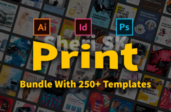 250+ Print Templates Bundle Download In PSD EPS And AI Files |Sheri SK|