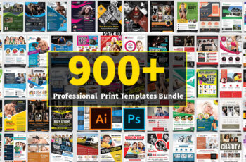 900+ Professional  Print Templates Bundle Download In PSD AI And EPS Files |Sheri Sk| Part 01