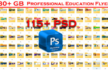 115+ Professional Education Flyers Templates Download In PSD Files |Sheri Sk|