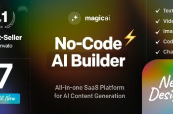 MagicAI OpenAI Content, Text, Image, Video, Chat, Voice, and Code Generator as SaaS