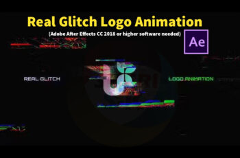 Real Glitch Logo Animation After Effect Project Files |Sheri Sk|